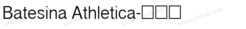 Batesina Athletica字体转换